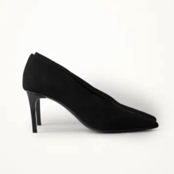COS Pointed Suede Black Heels - Picture 2 of 13
